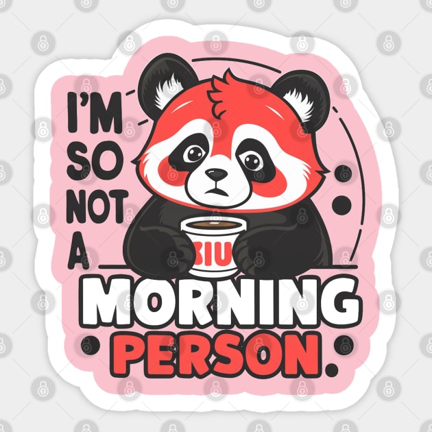 I'm So Not A Morning Person Sticker by Moulezitouna